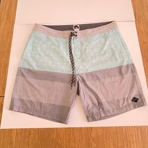 Rip Curl Mint and Gray Board Shorts size 36